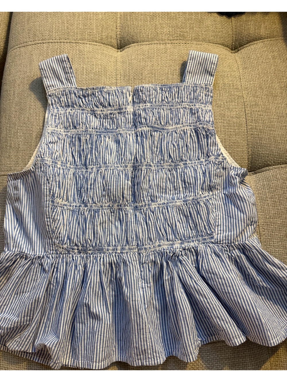 J. Crew Blue and White Striped top